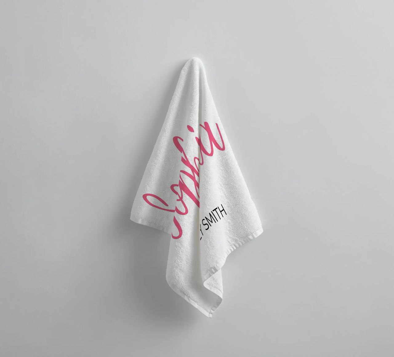 Personalized Custom Initial & Full Name towel by Shark Printables