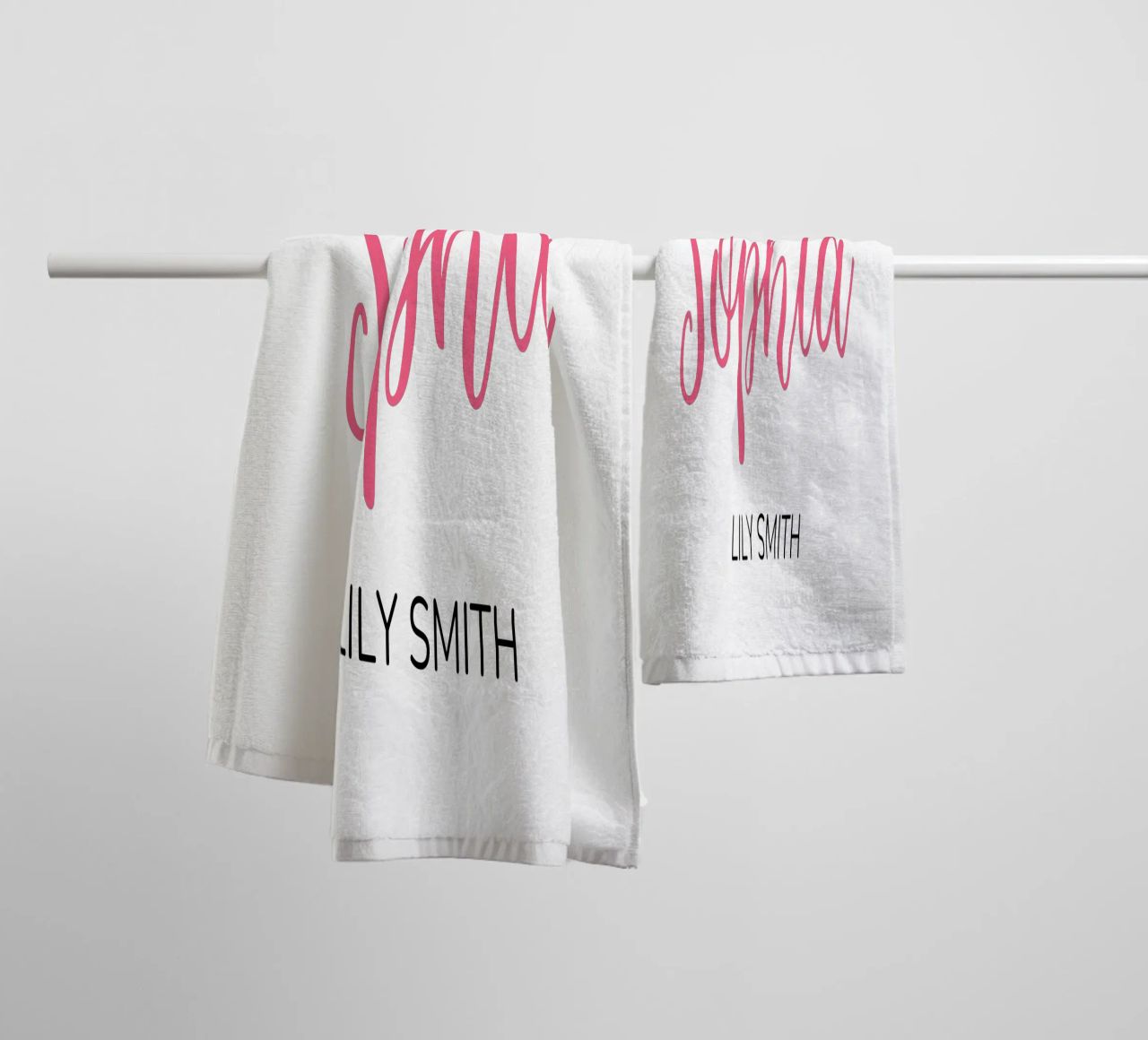Personalized Custom Initial & Full Name towel by Shark Printables