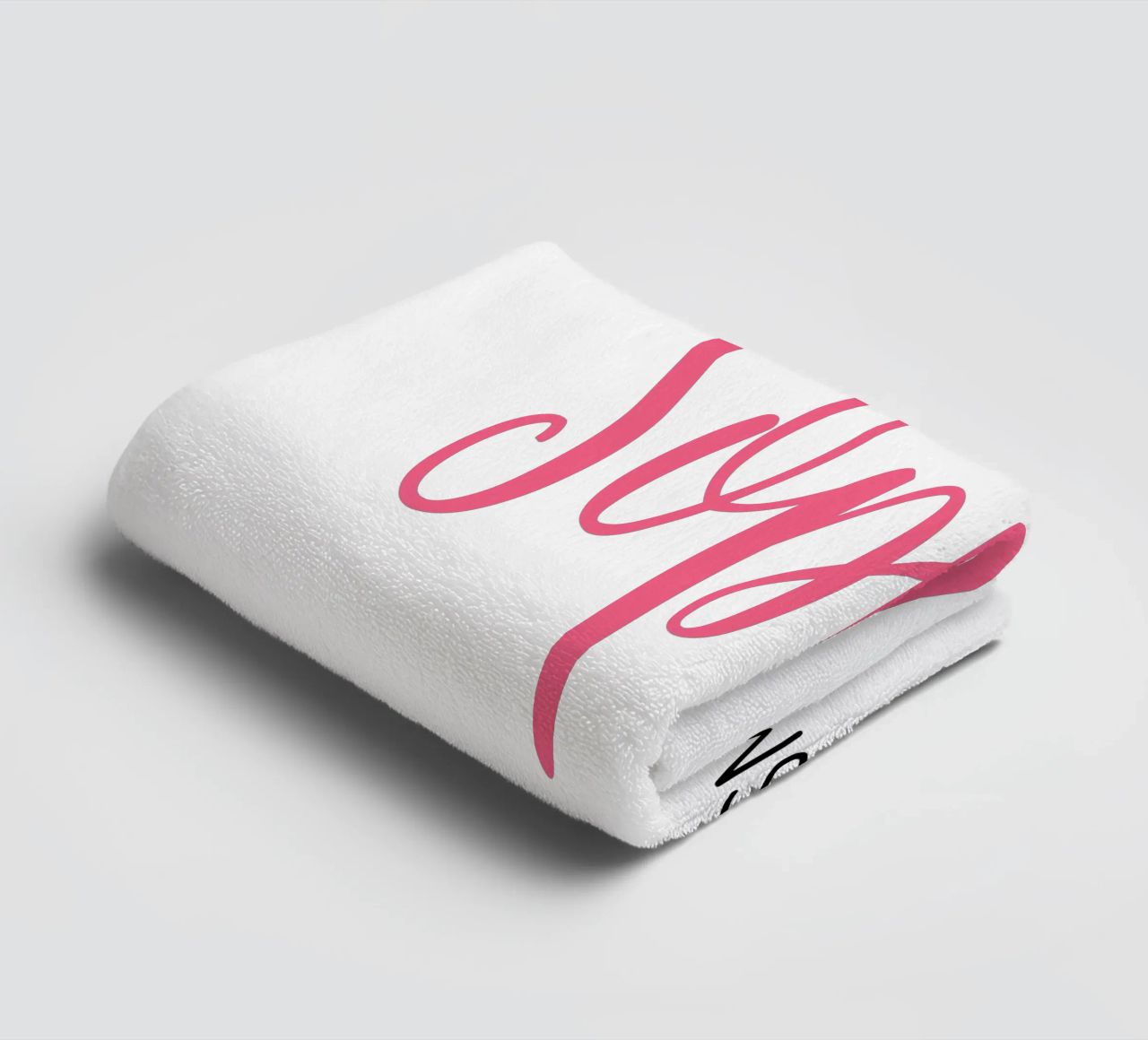Personalized Custom Initial & Full Name towel by Shark Printables