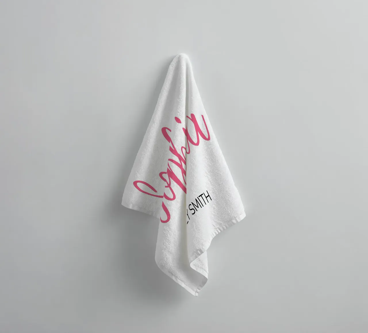 Personalisierte Initialen & vollständiger Name Handtuch von Shark Printables