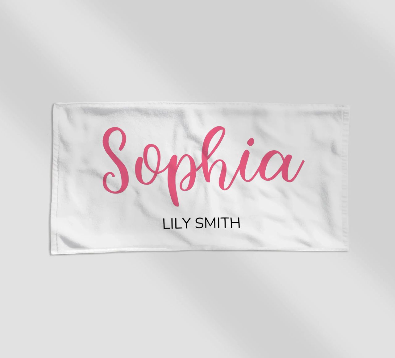 Personalized Custom Initial & Full Name beach towel by Shark Printables