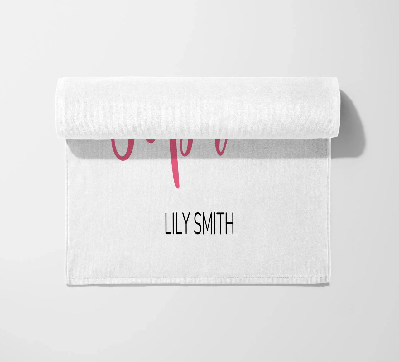 Personalized Custom Initial & Full Name beach towel by Shark Printables