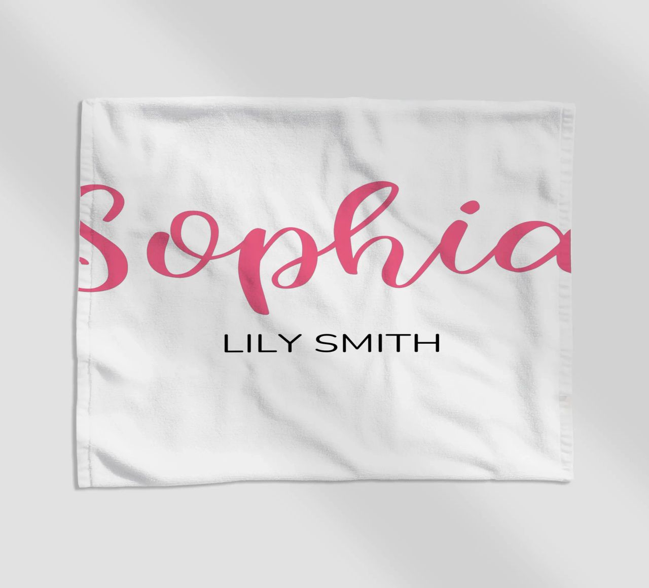 Personalized Custom Initial & Full Name beach towel by Shark Printables