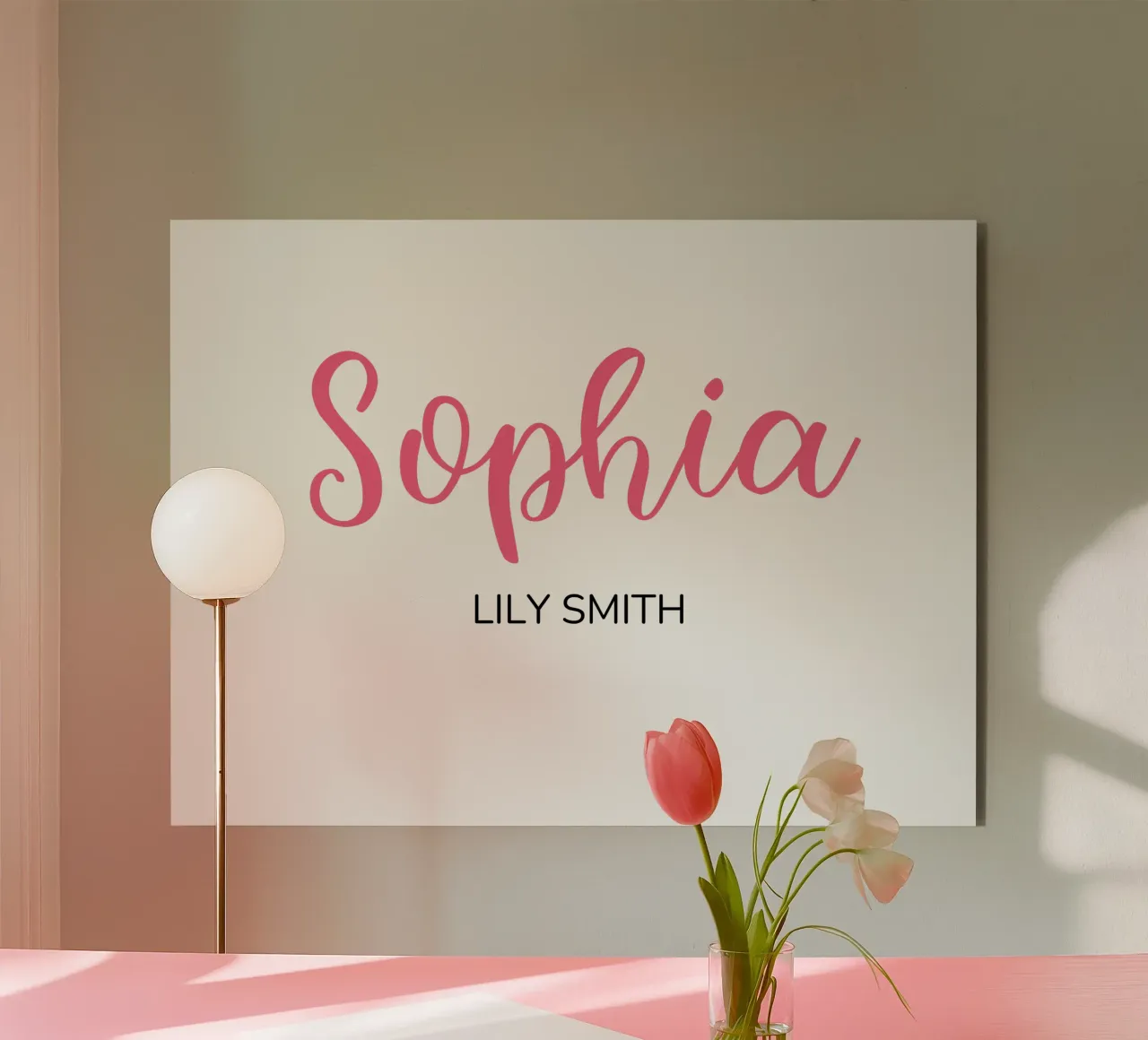 Personnalisé Initiales et nom complet alu dibond de Shark Printables