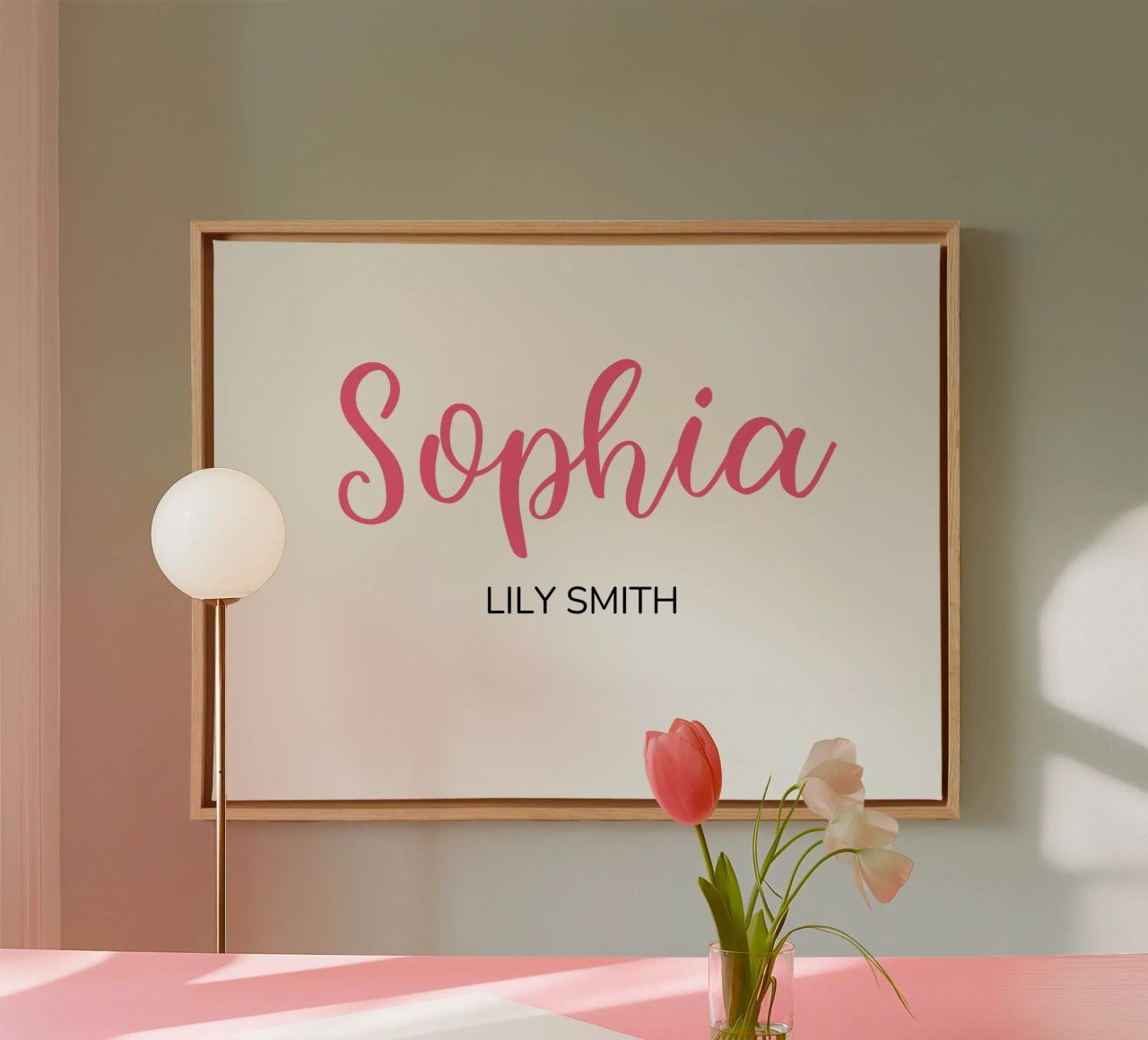 Personalized Custom Initial & Full Name canvas by Shark Printables