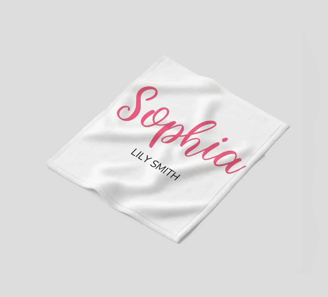 Personalisierte Initialen & vollständiger Name Fleecedecke von Shark Printables