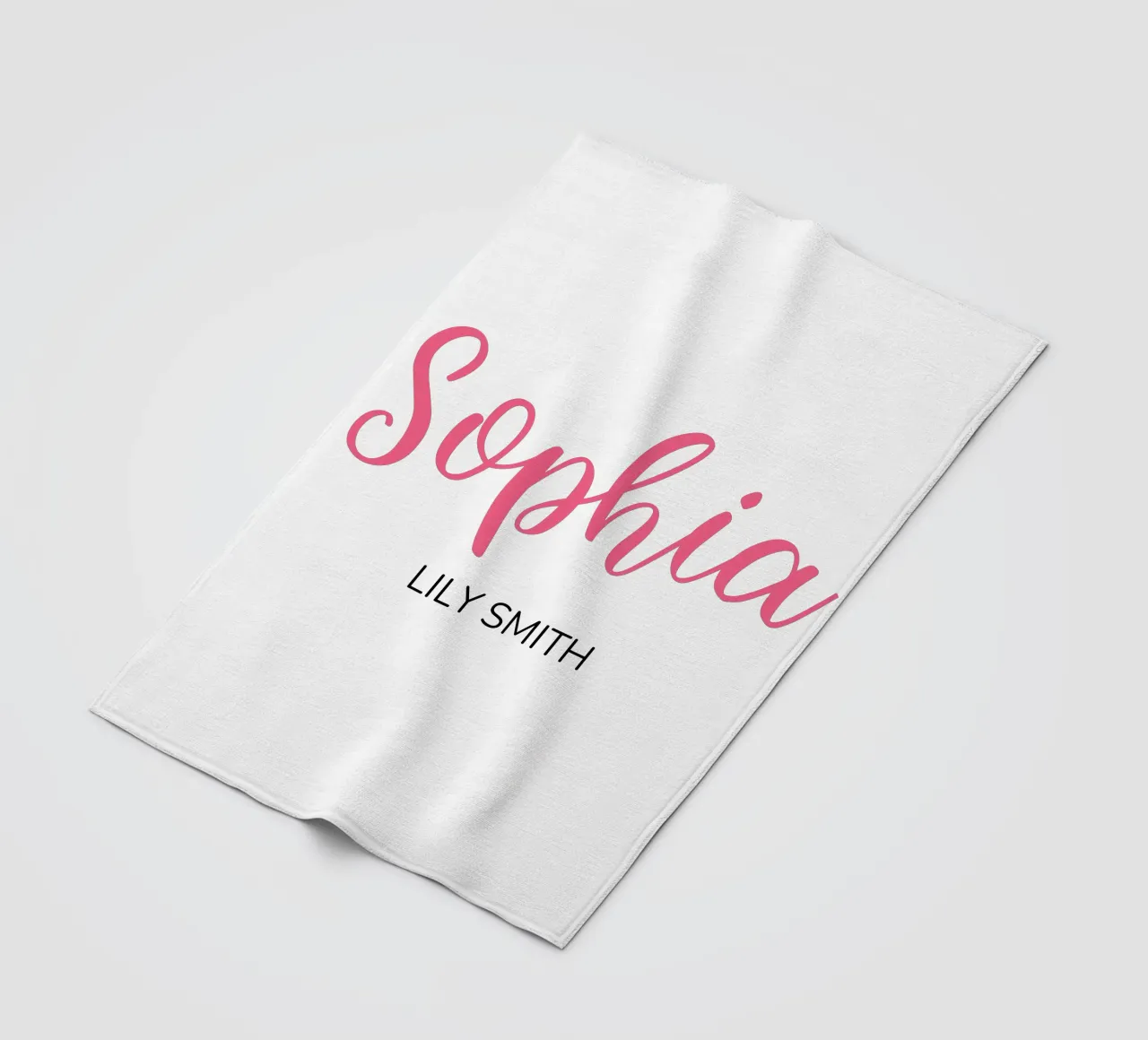 Personalisierte Initialen & vollständiger Name Fleecedecke von Shark Printables