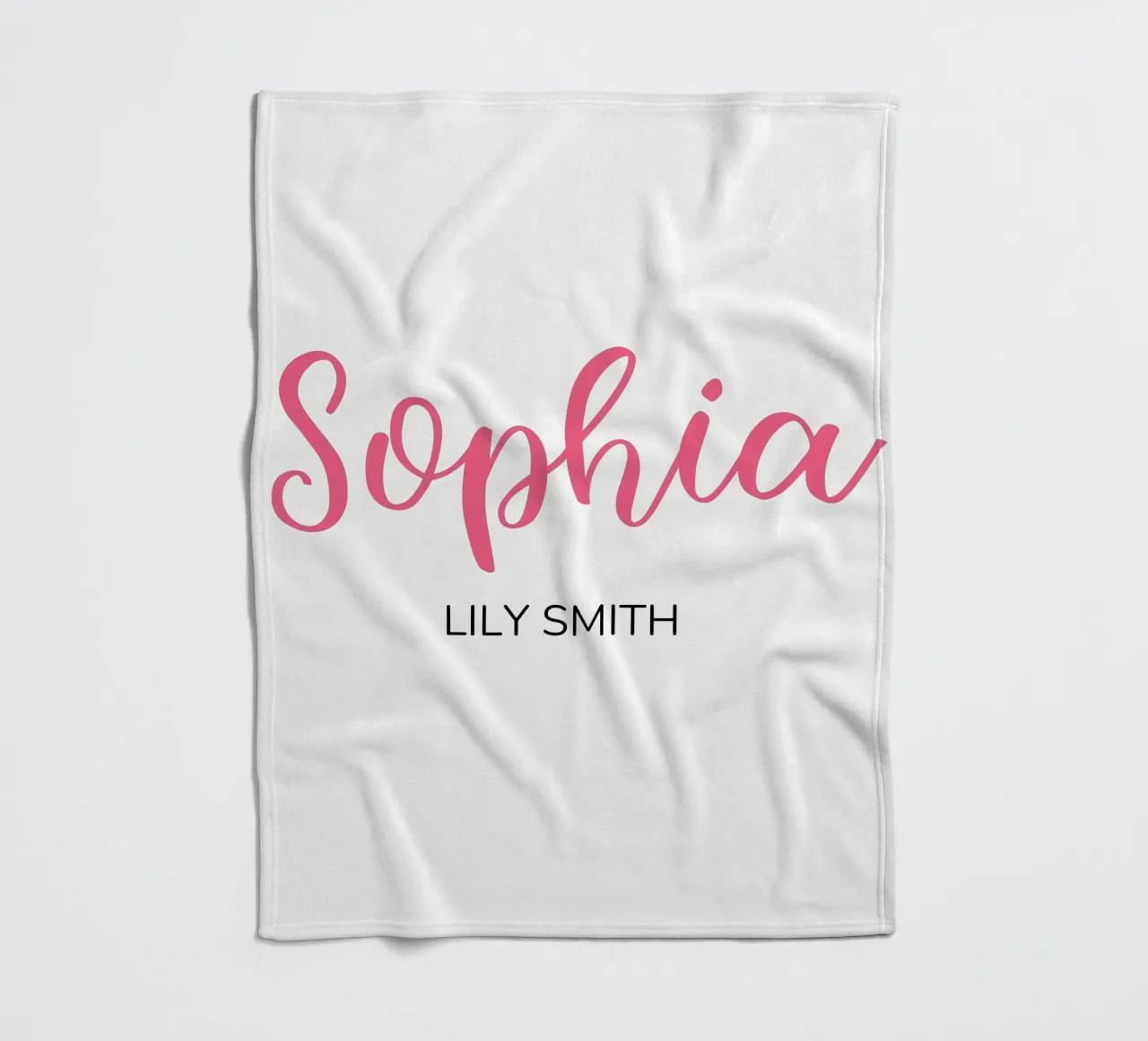 Personalisierte Initialen & vollständiger Name Fleecedecke von Shark Printables