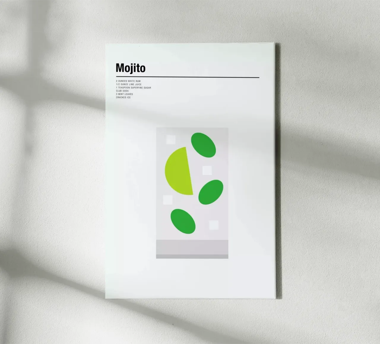 Mojito canvas met Baklijst van Nick Barclay