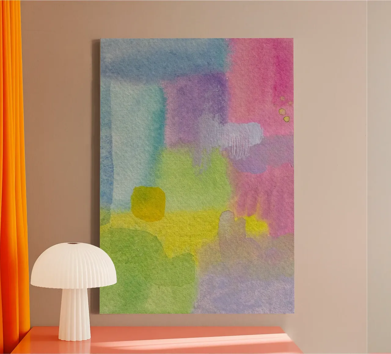 Pastel Abstract canvas van Jasmyncheng