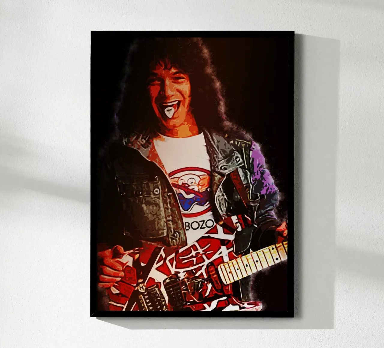 Arte di Eddie Van Halen carta hahnemühle da neonartroom