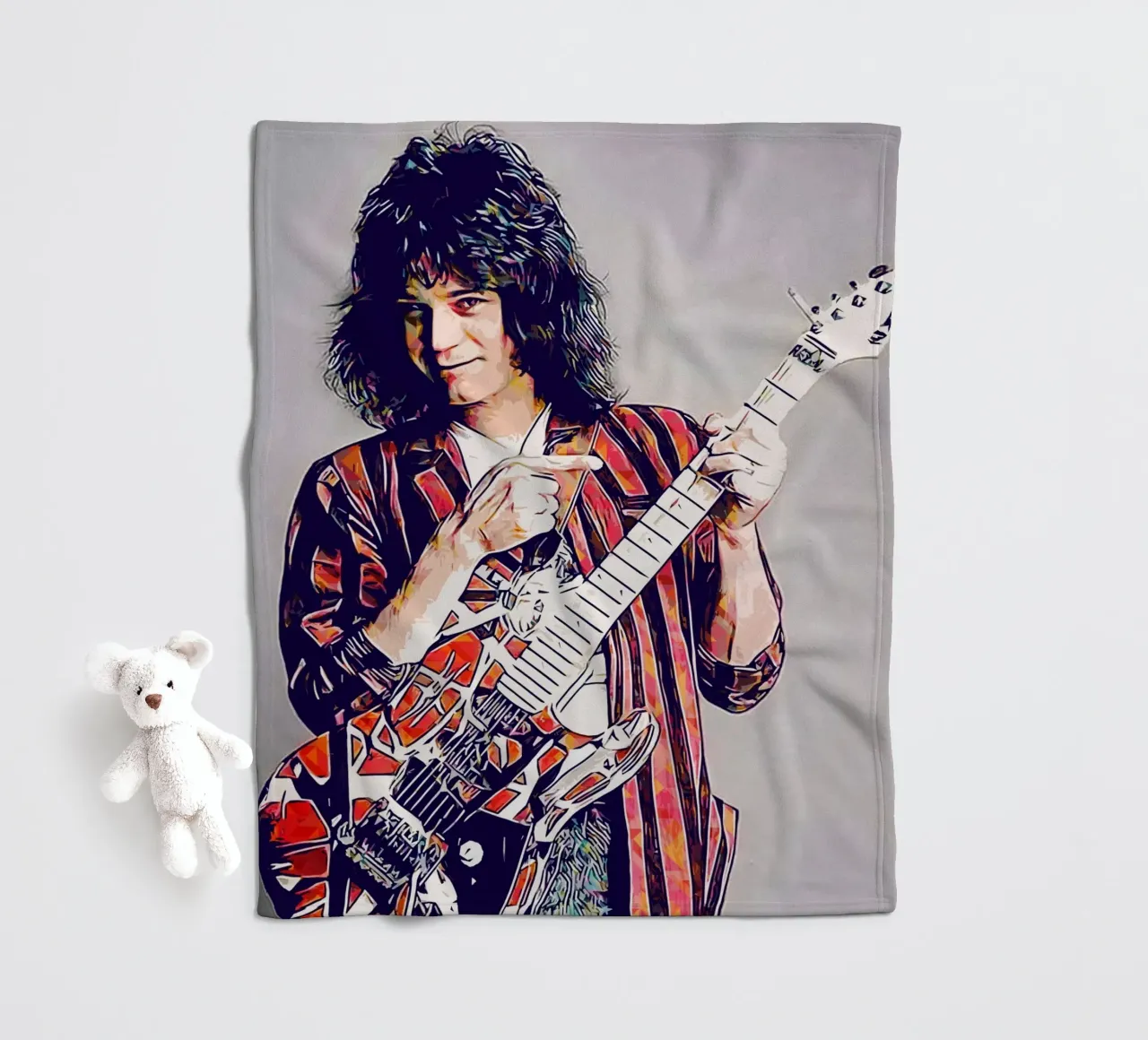 Story of Eddie fleece blanket by neonartroom