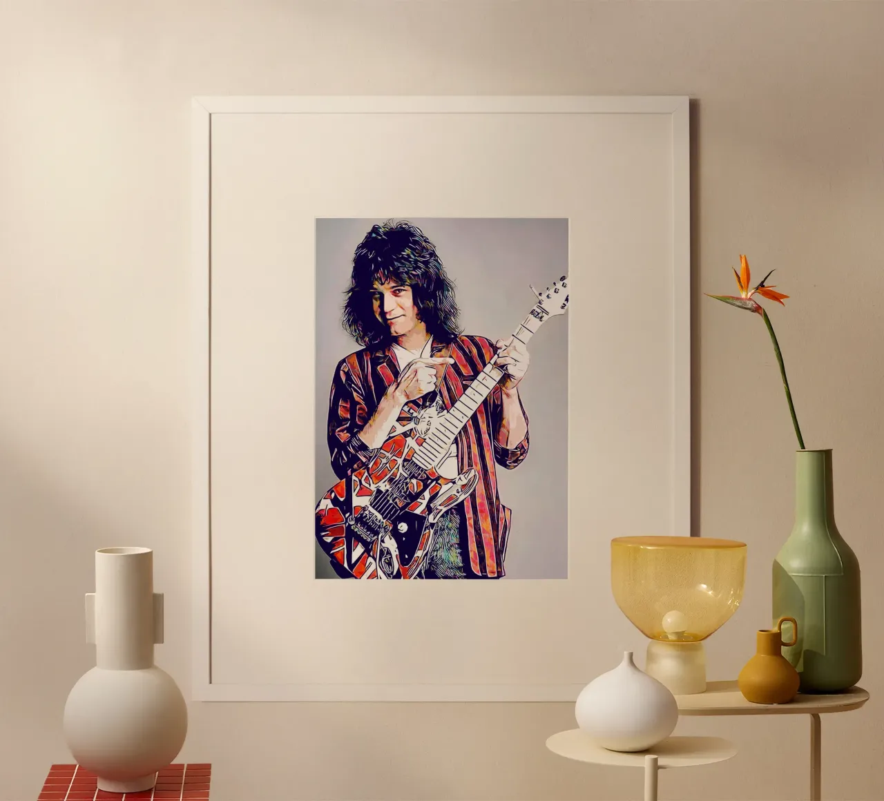 La storia di Eddie poster con telaio in alluminio da neonartroom