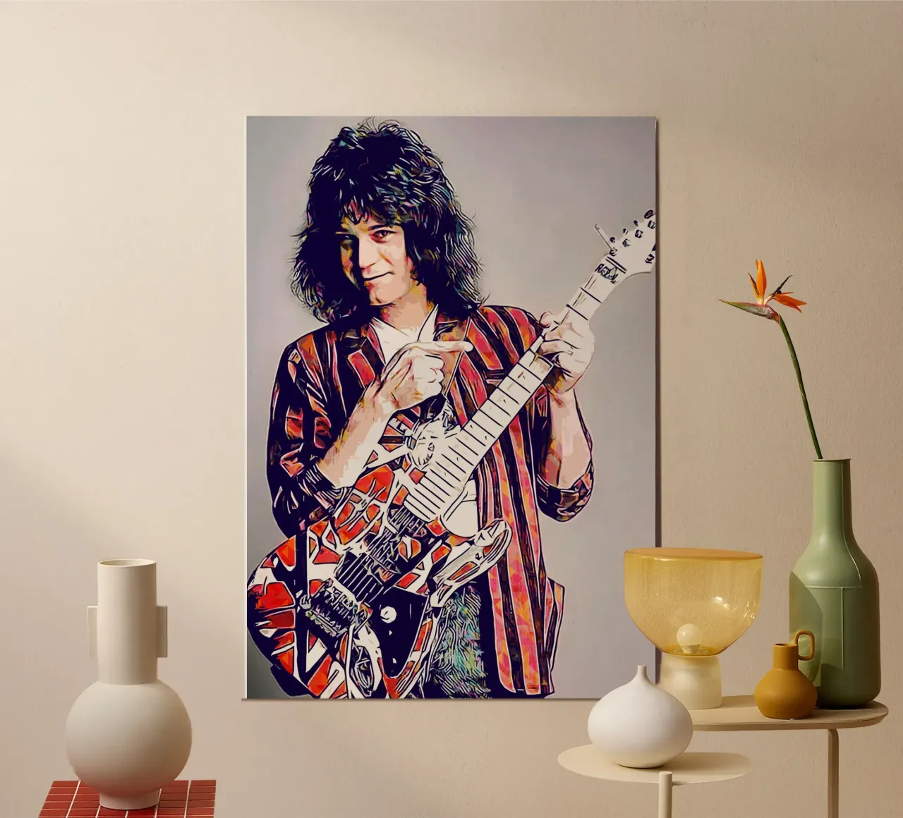 La storia di Eddie poster con telaio in alluminio da neonartroom