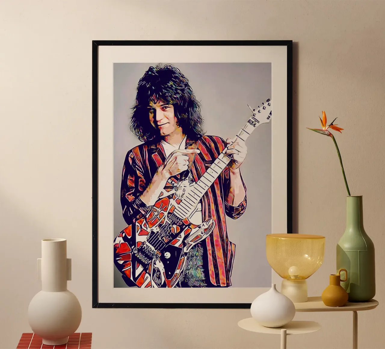 La storia di Eddie poster con telaio in alluminio da neonartroom