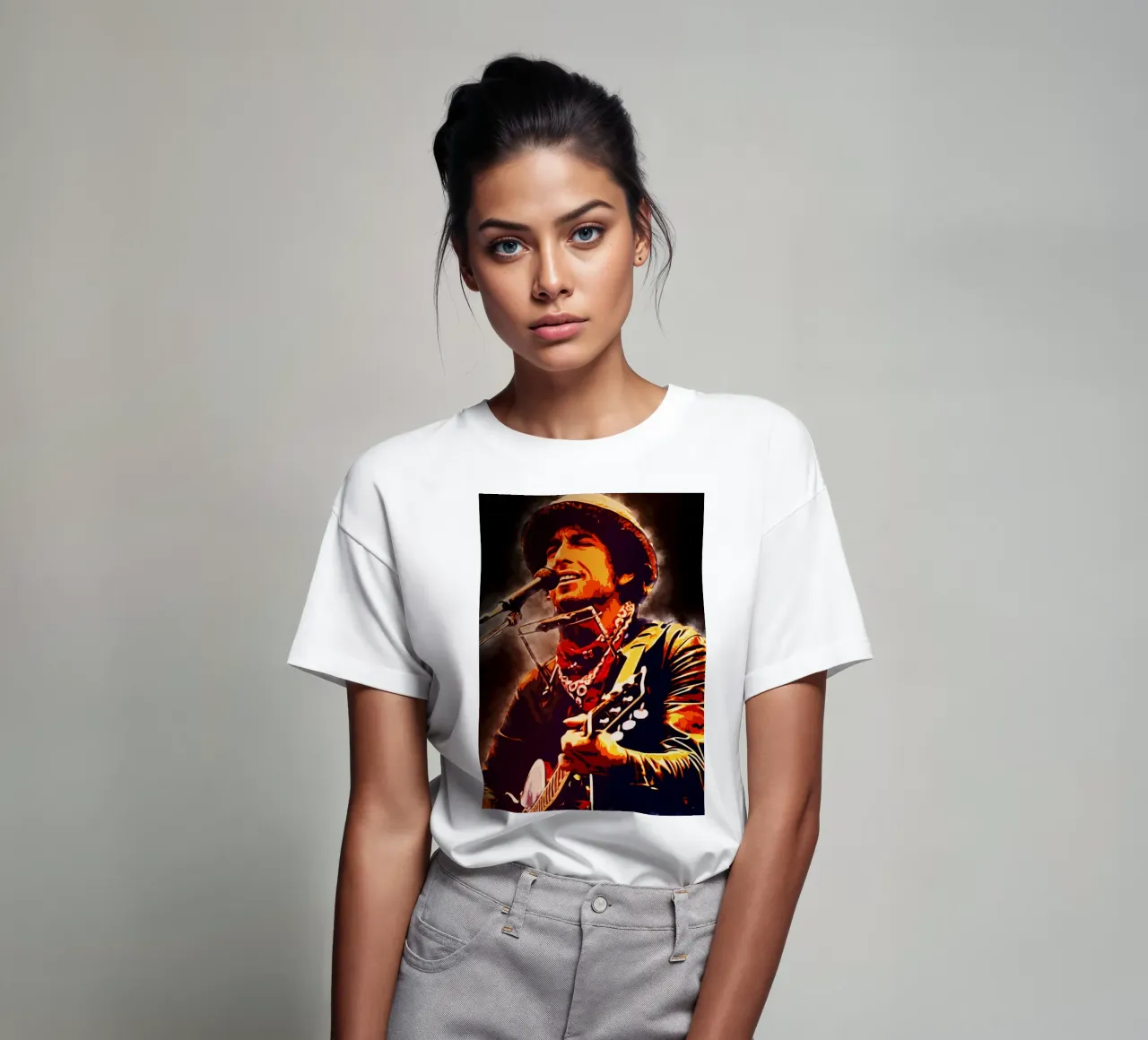 Arte di Bob Dylan t-shirt da neonartroom