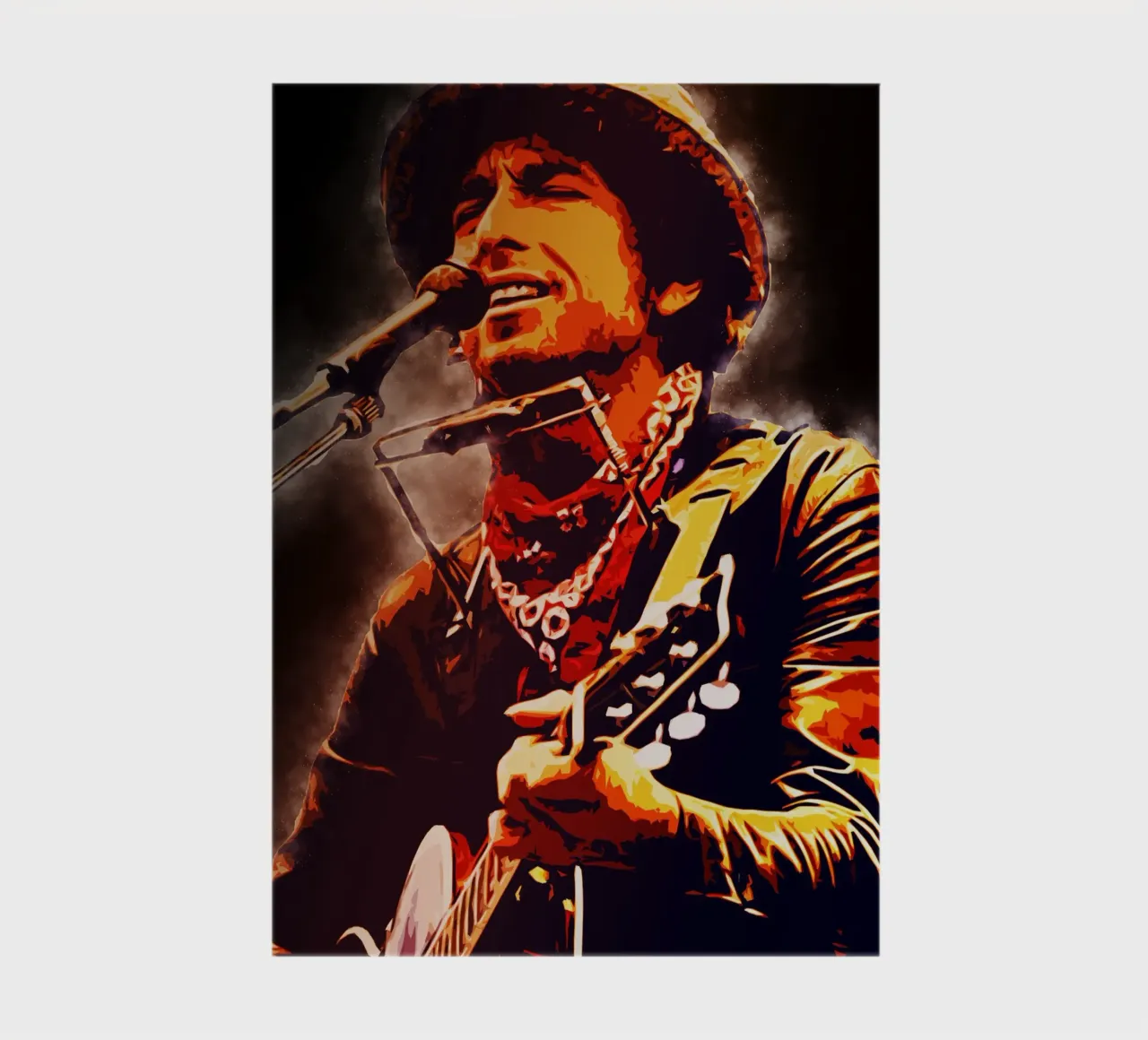 Die Kunst von Bob Dylan Notizbuch von neonartroom