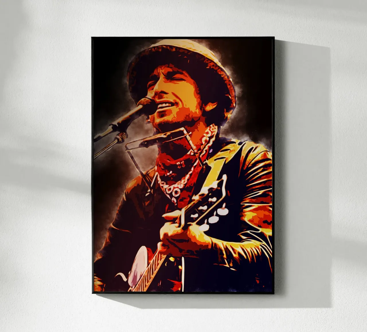 Arte di Bob Dylan plexiglass da neonartroom