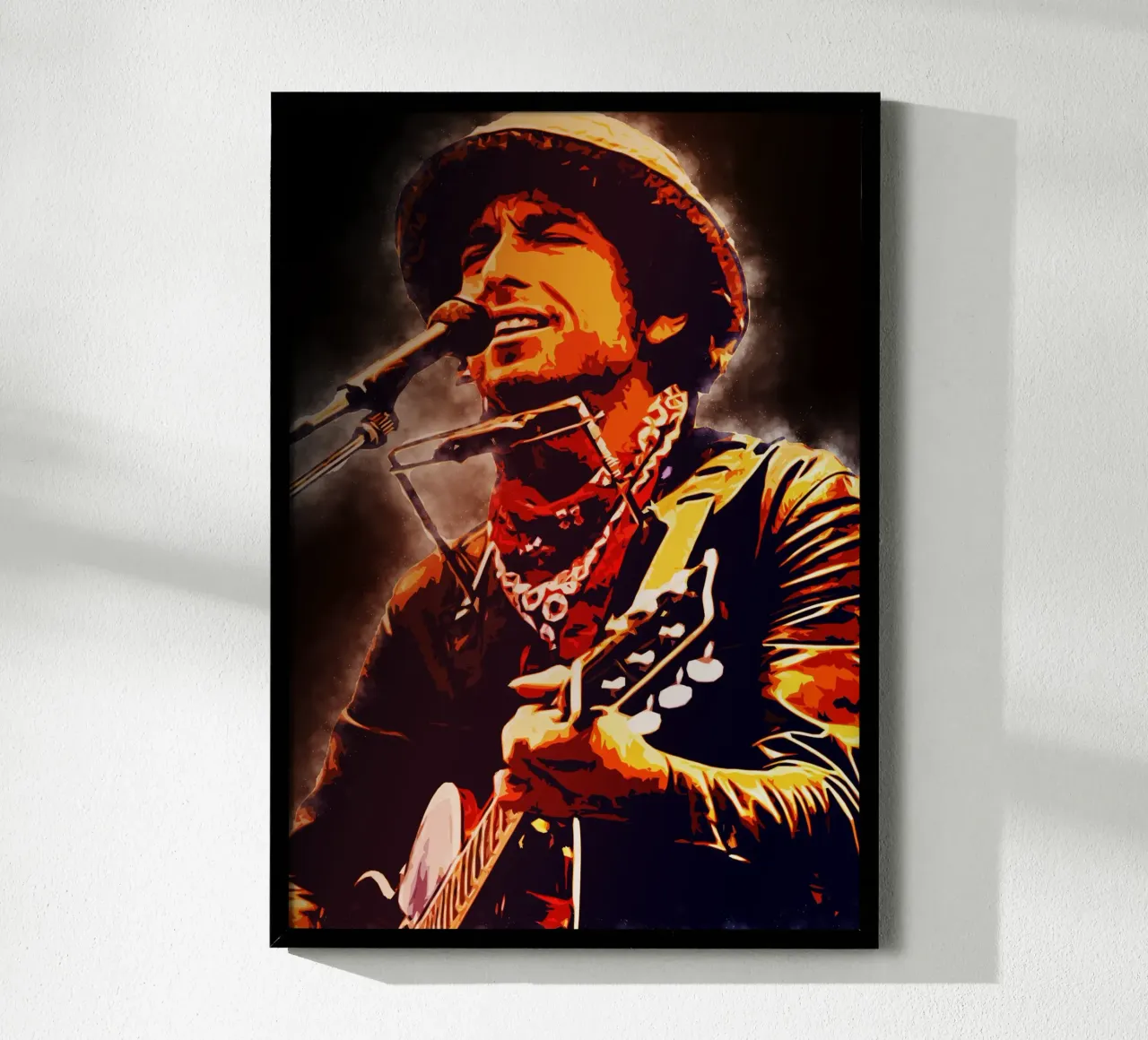 Arte di Bob Dylan poster da neonartroom