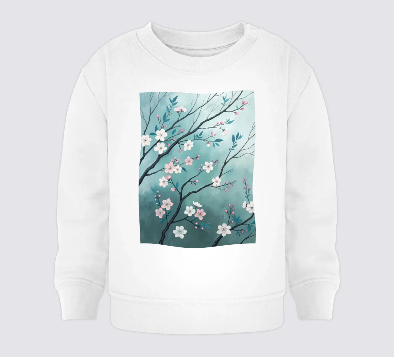 Rami di fiori sereni felpa neonato da Artistic-shop