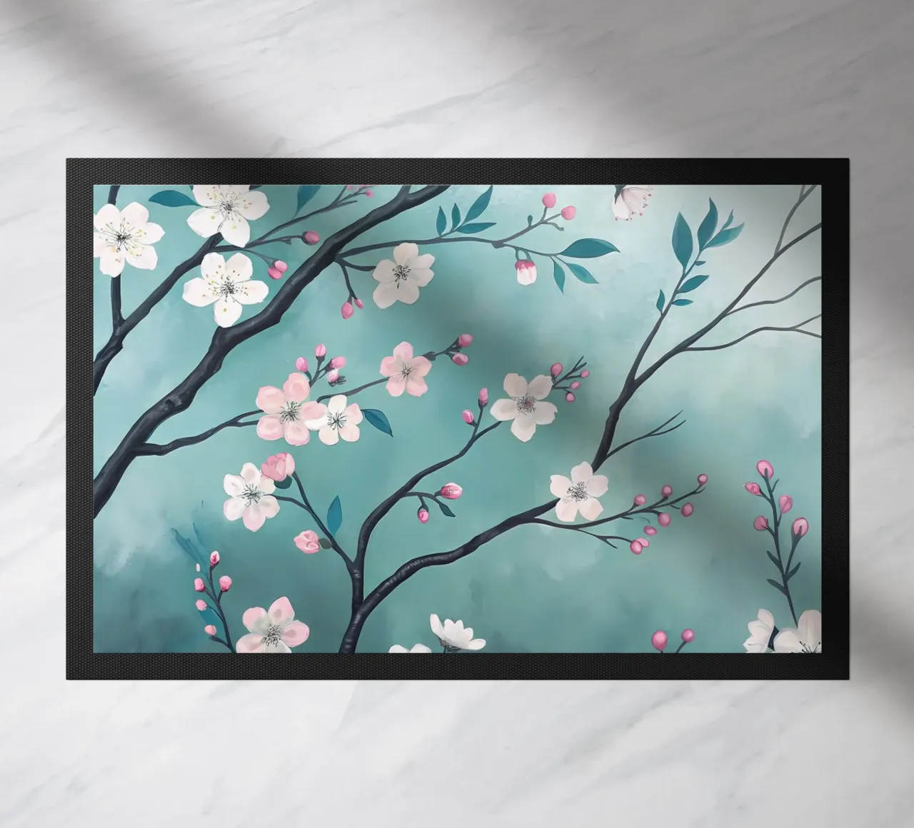 Rami di fiori sereni zerbino da Artistic-shop