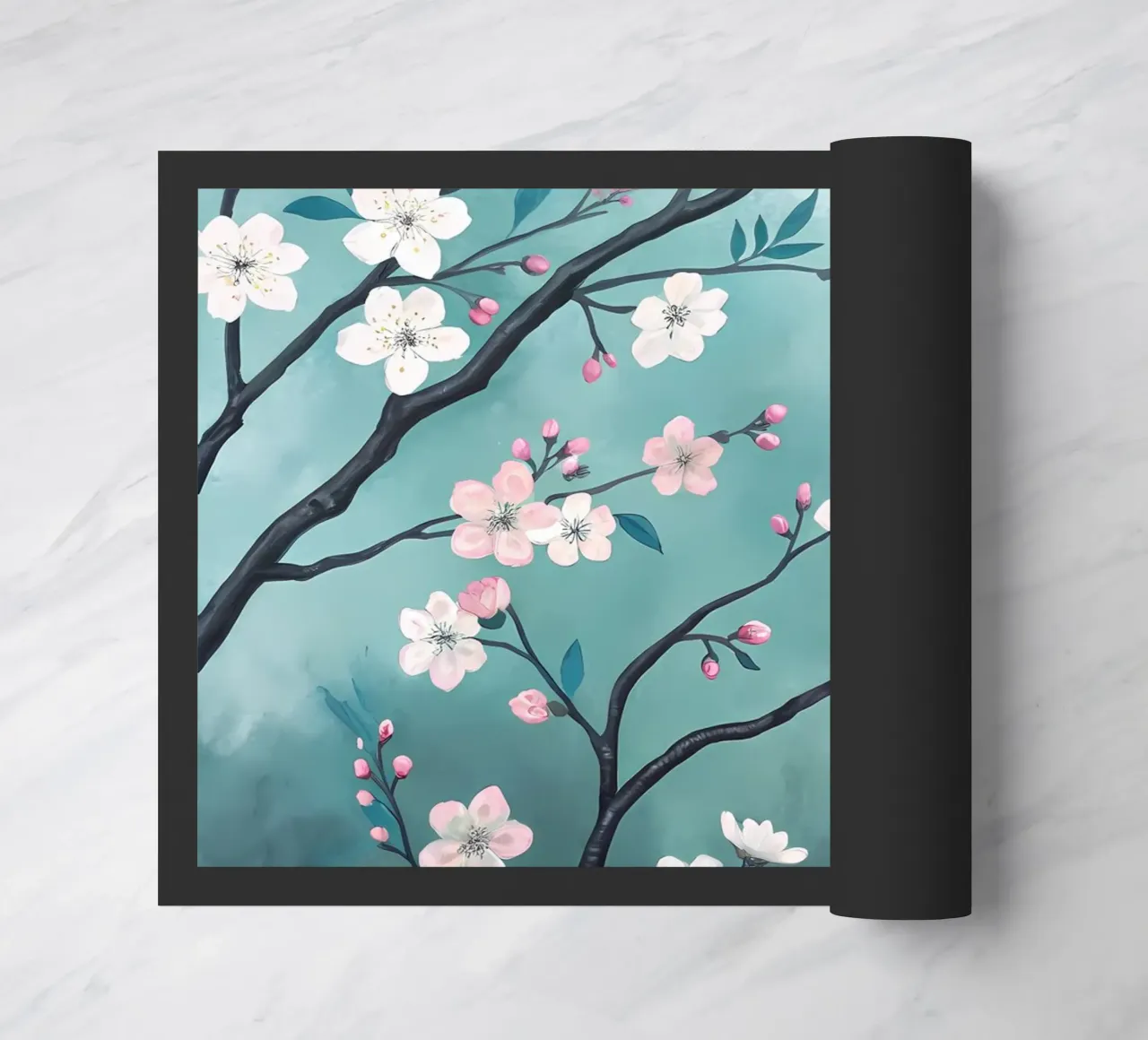 Rami di fiori sereni zerbino da Artistic-shop