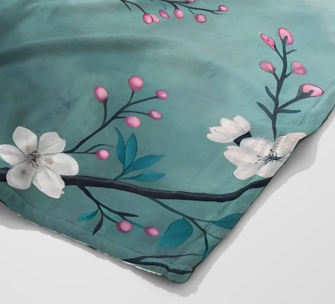 Rami di fiori sereni coperta in pile da Artistic-shop