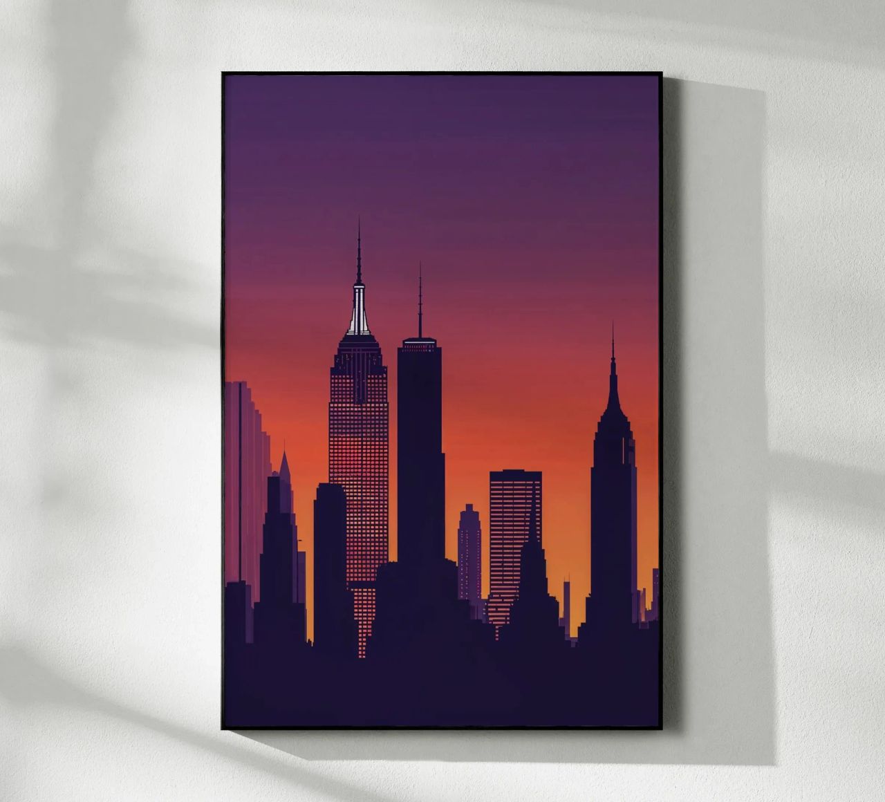 Empire State Building in Minimalist Contrast plexiglass da AlbertKlee