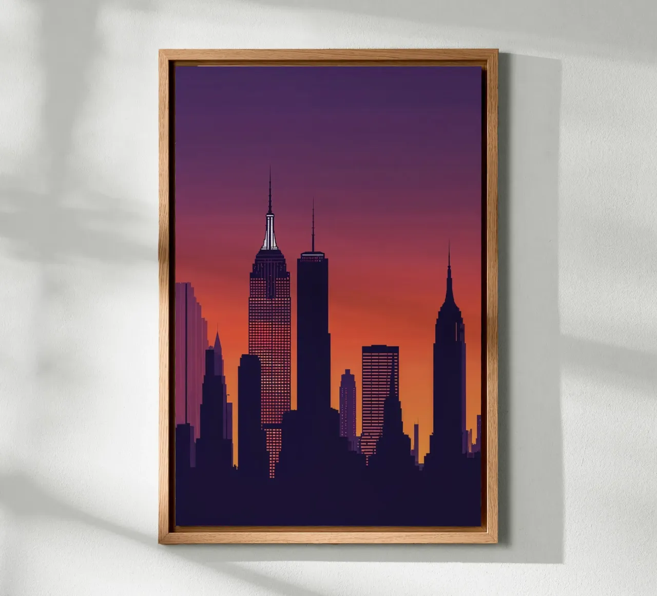 Empire State Building in Minimalist Contrast tela da AlbertKlee