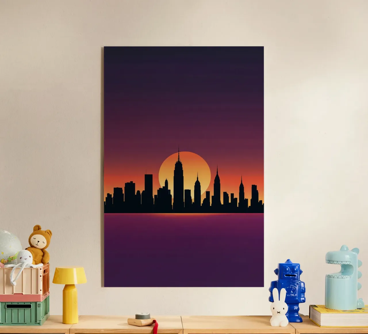 Manhattan at Dusk: A Minimalist View plexiglas de AlbertKlee