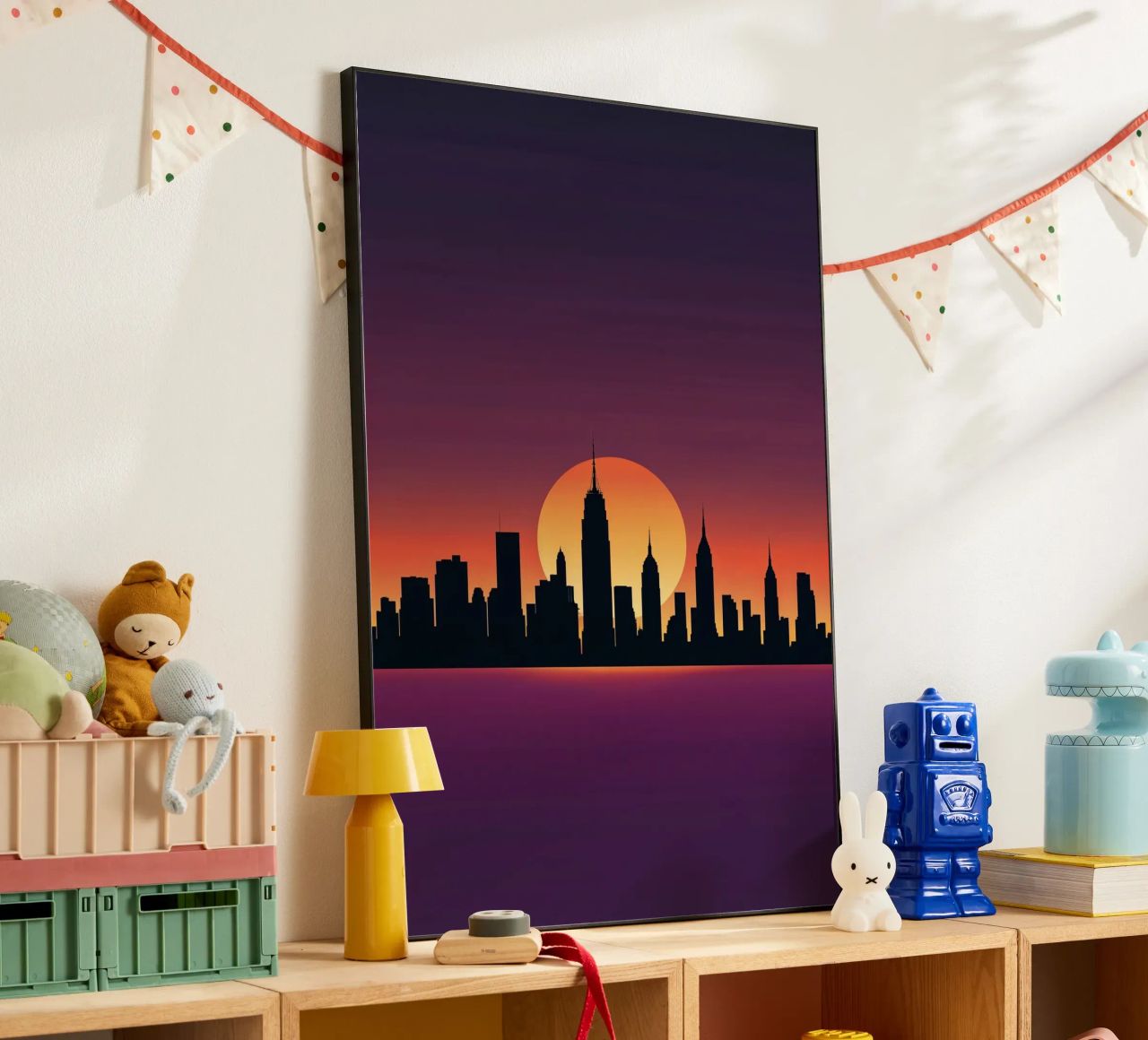 Manhattan at Dusk: A Minimalist View pannello forex da AlbertKlee