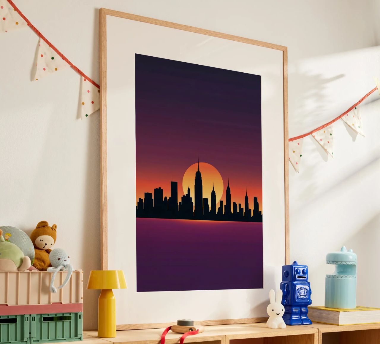 Manhattan at Dusk: A Minimalist View poster da AlbertKlee