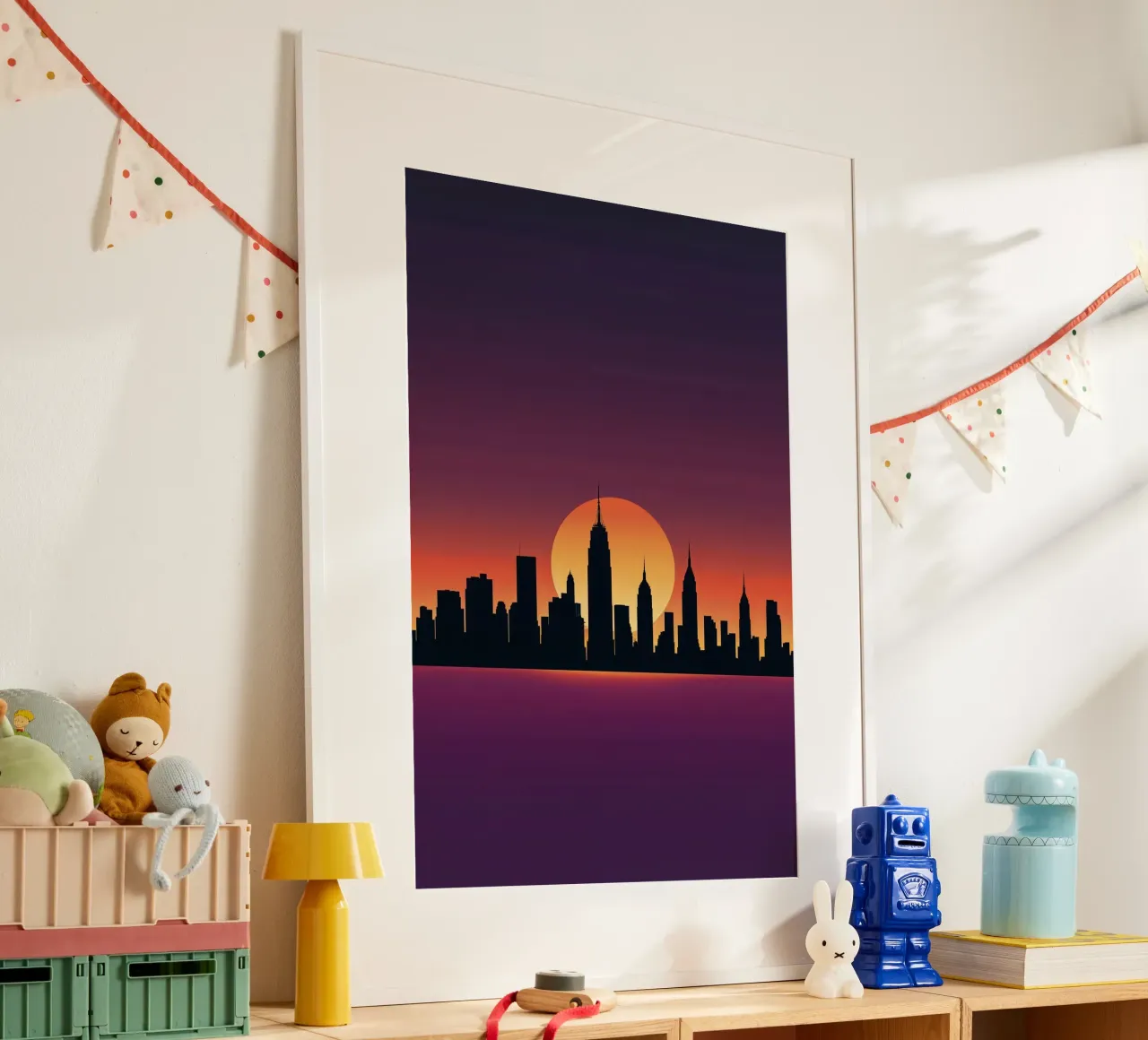 Manhattan at Dusk: A Minimalist View Hahnemühle von AlbertKlee