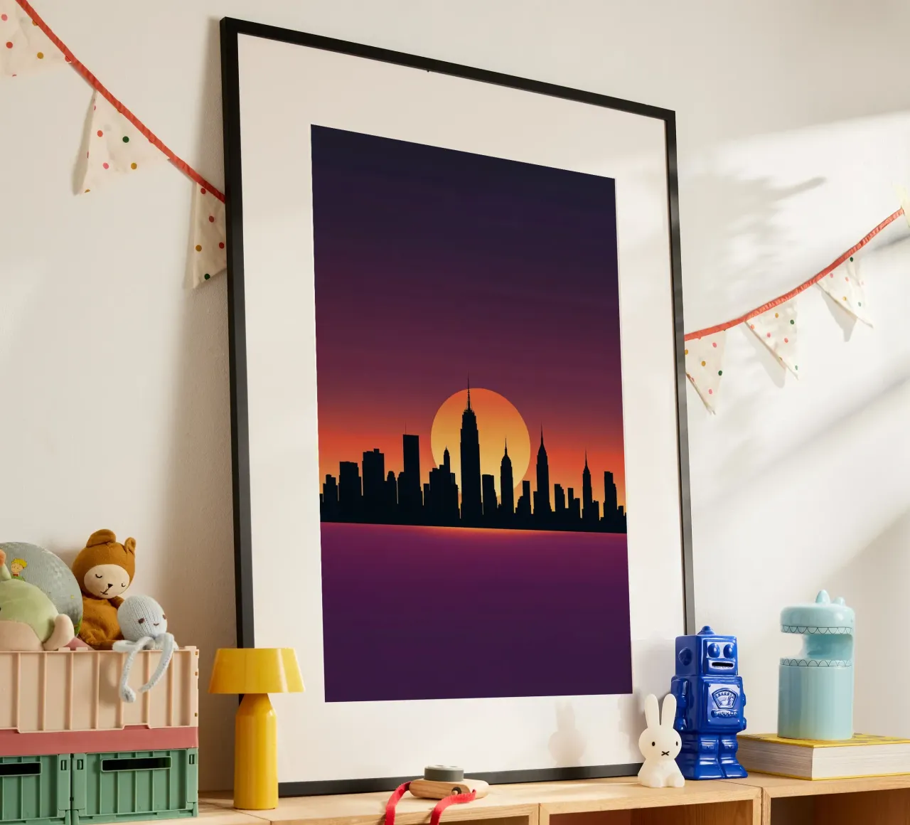 Manhattan at Dusk: A Minimalist View Hahnemühle von AlbertKlee