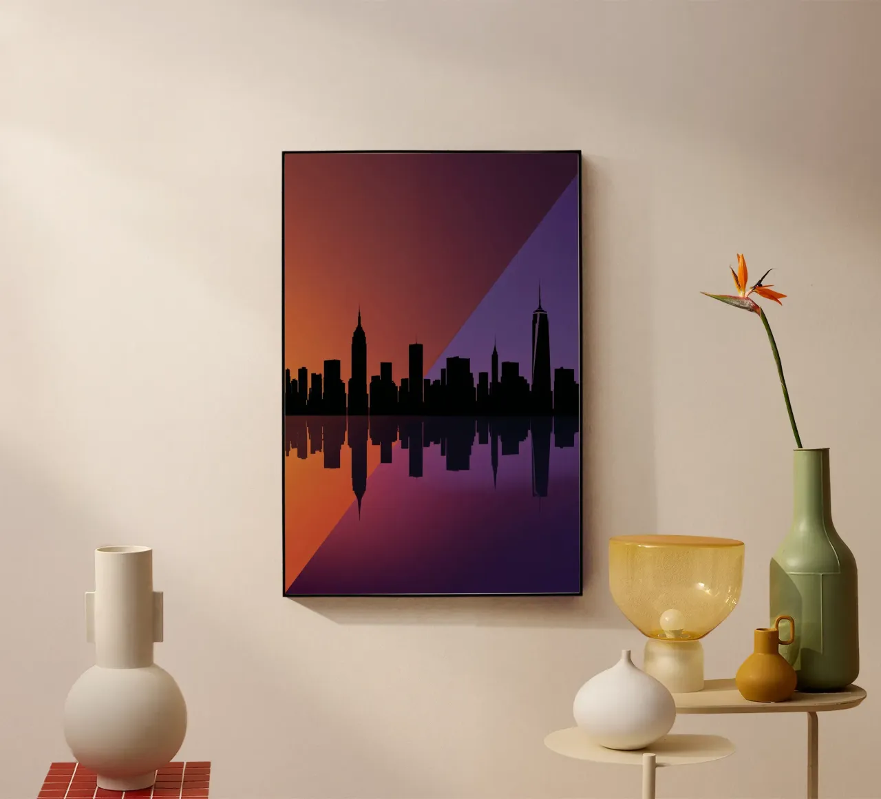 Sunset Reflection acryl van AlbertKlee