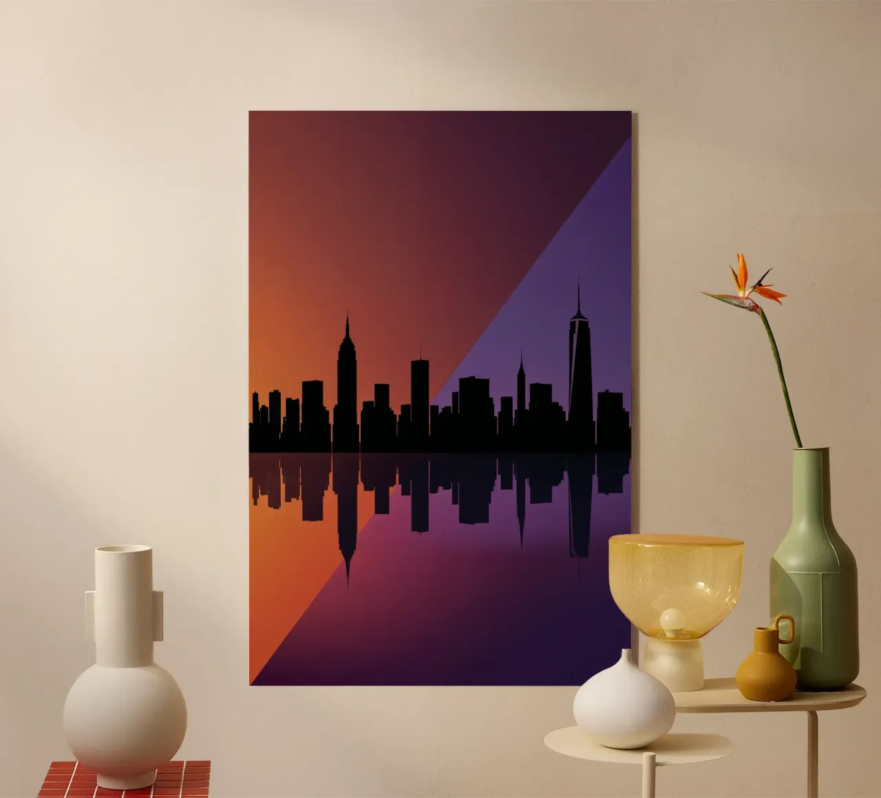 Sunset Reflection acryl van AlbertKlee