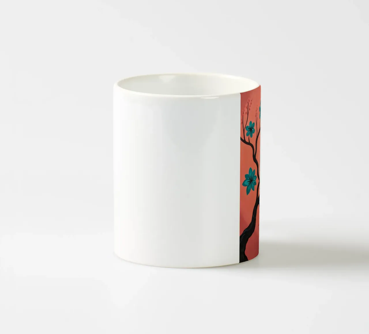 Albero di fiori di alzavola tazza in ceramica da Artistic-shop