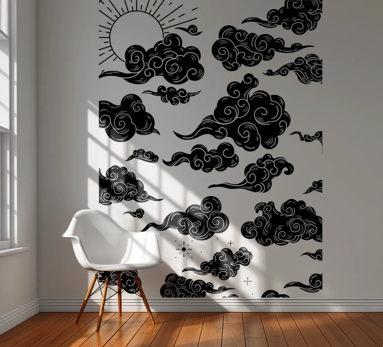 Clouds fotobehang van Dreamer10