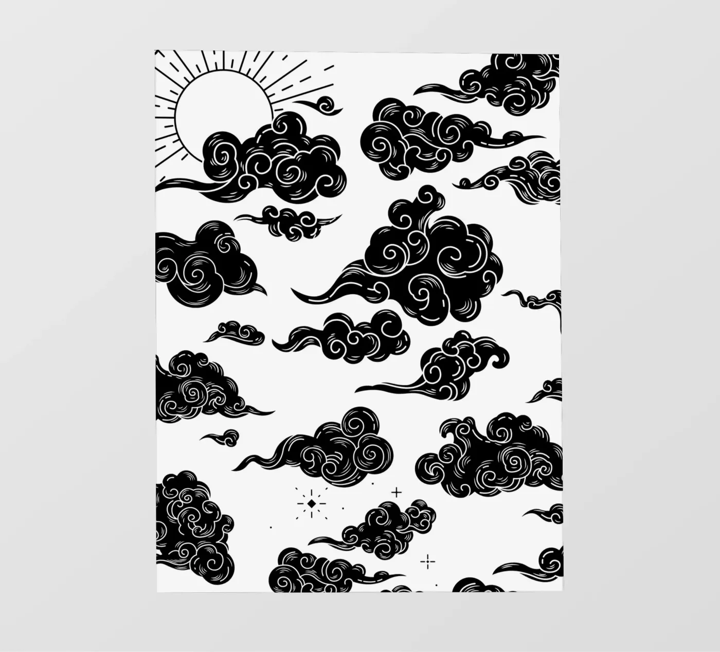 Clouds fotobehang van Dreamer10