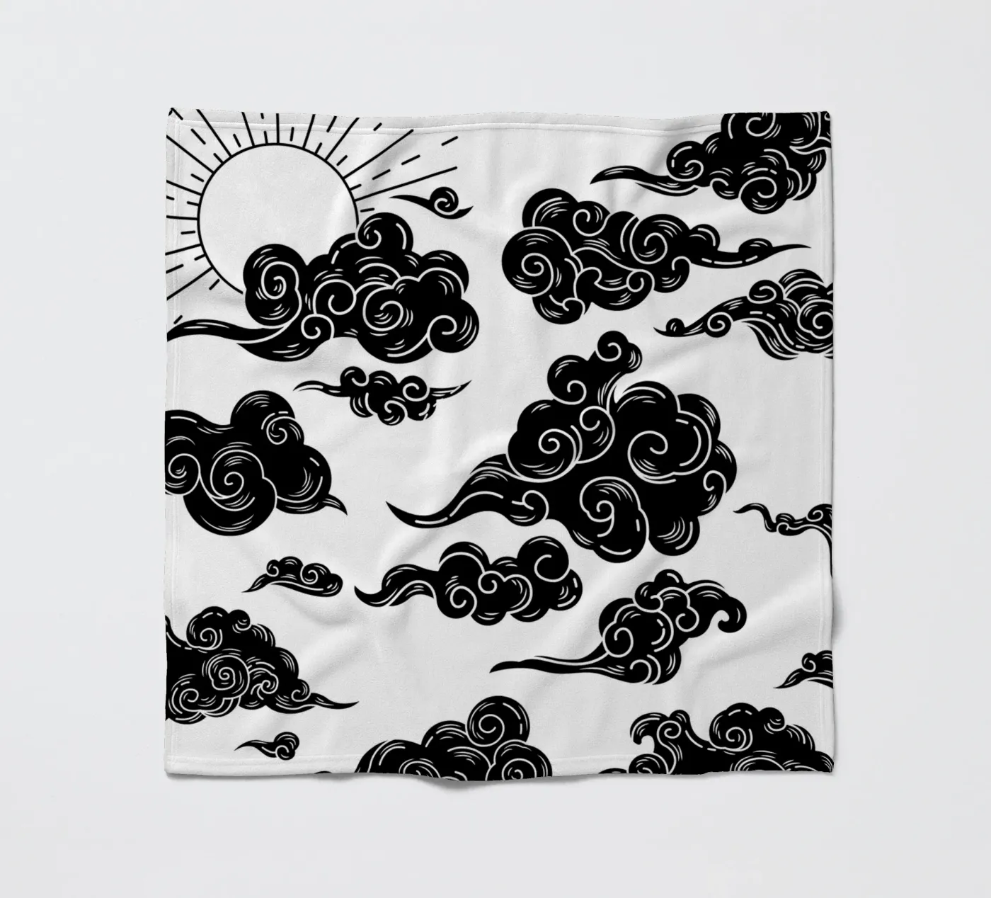 Clouds fleecedeken van Dreamer10