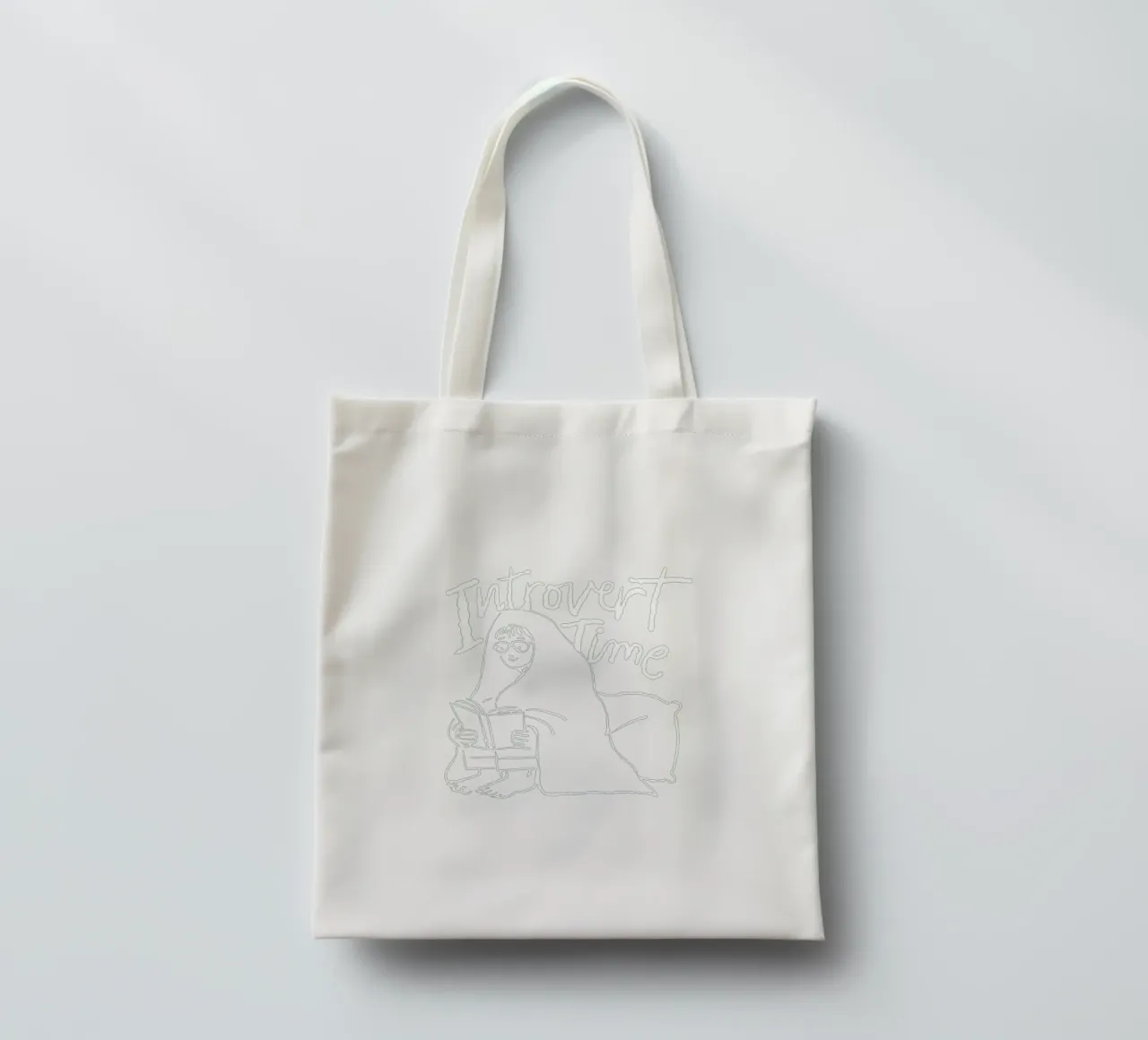 Introvert Time borsa in juta da Dreamer10