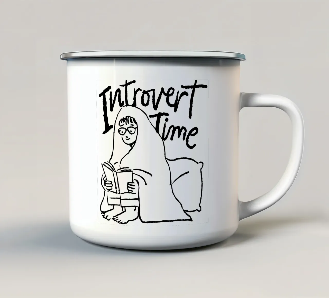 Introvert tazza in smalto da Dreamer10