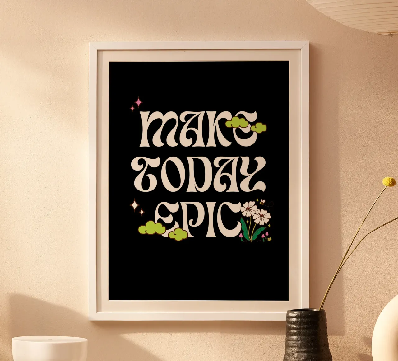 Epic Today poster con telaio in alluminio da Dreamer10