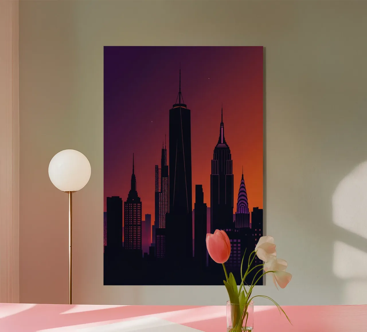 Twilight Shadows of New York Skyline plexiglass da AlbertKlee