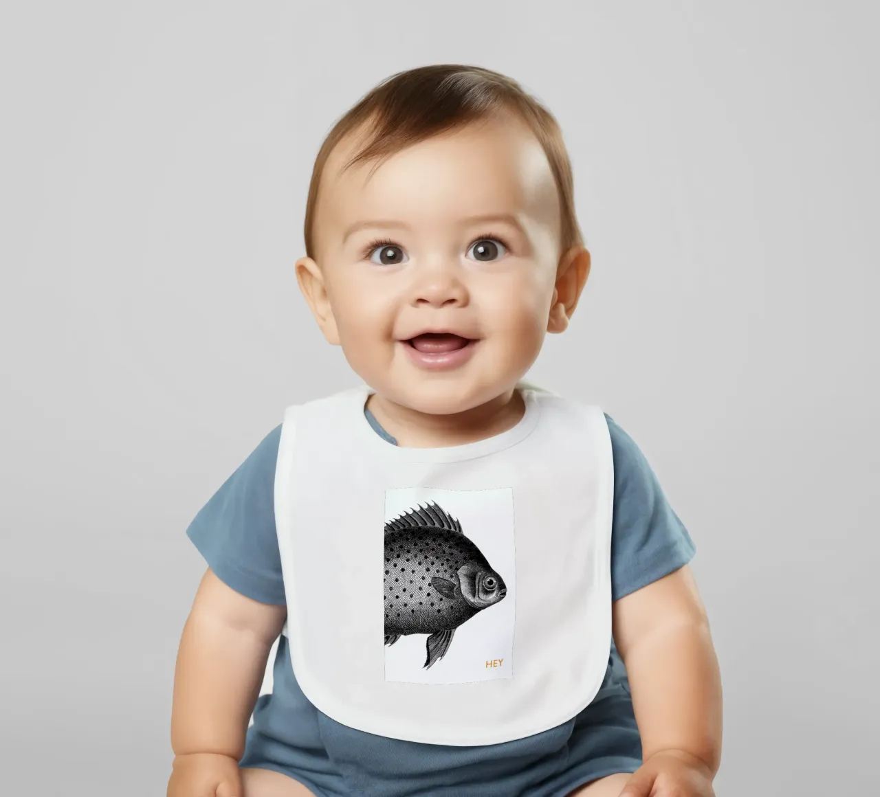 Hey Fish bavaglino da The Gently Unfurling Sneak