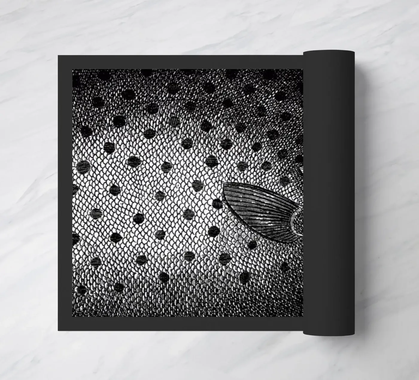 Hey Fish doormat by The Gently Unfurling Sneak