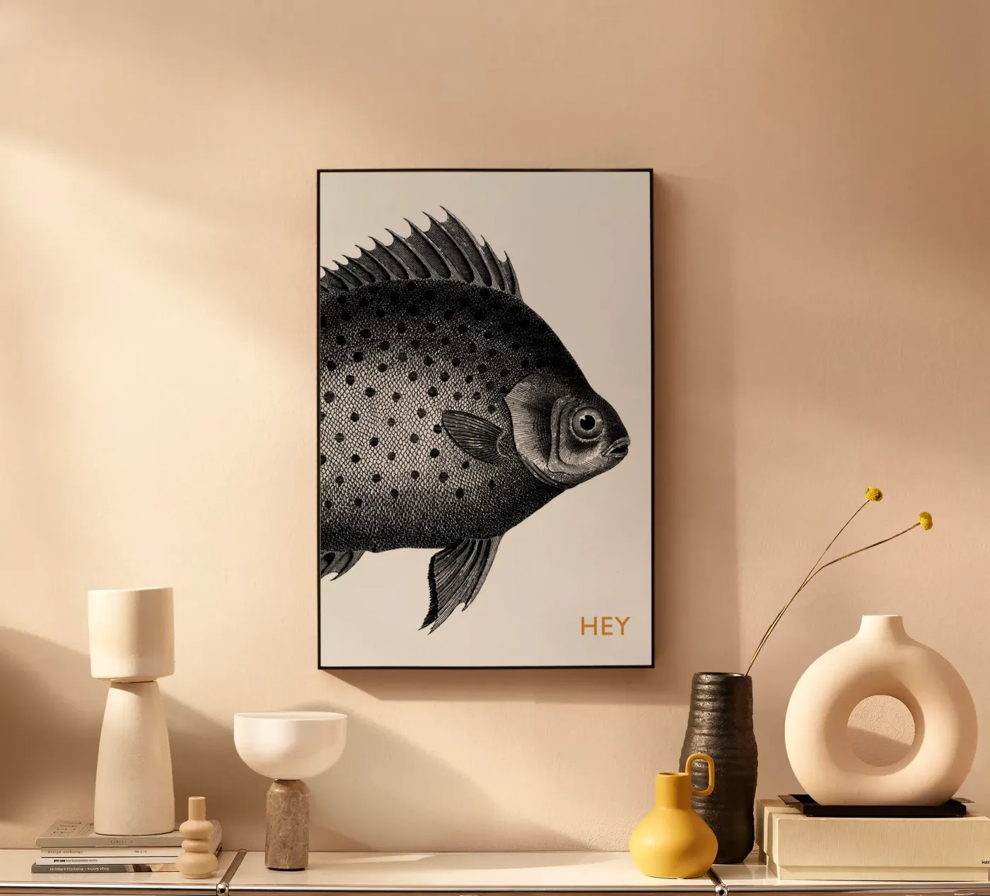 Hey Fish acryl van The Gently Unfurling Sneak