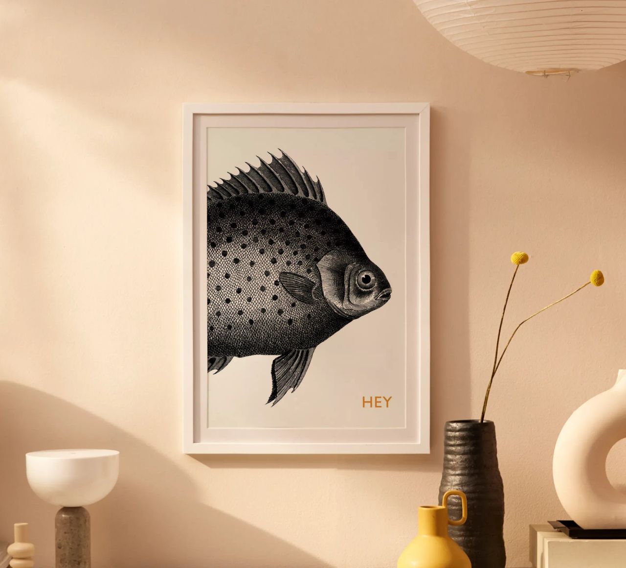 Hey Fish Poster von The Gently Unfurling Sneak