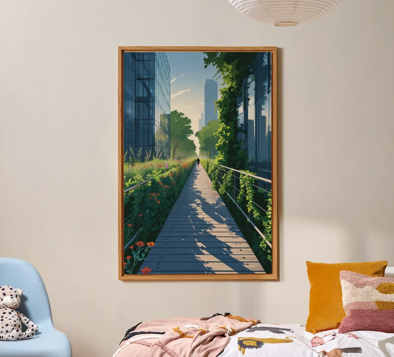 High Line Perspective: A Path Through Nature Alu-Dibond von AlbertKlee