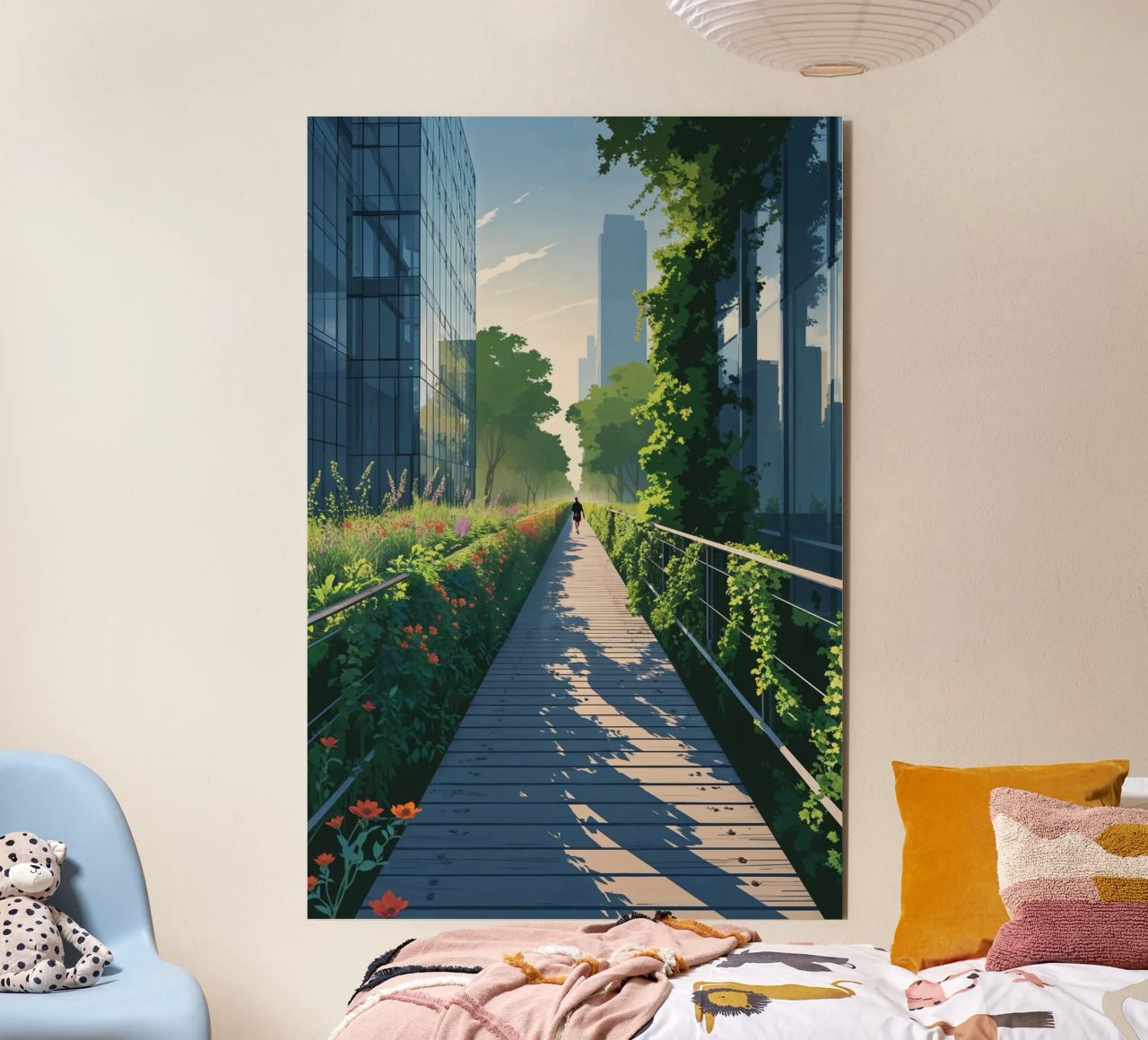 High Line Perspective: A Path Through Nature alluminio dibond da AlbertKlee
